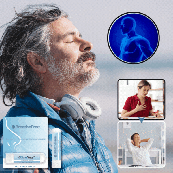 BreatheFree™ Naseninhalator | Befreien Sie sich endlich von einer verstopften Nase – atmen Sie in nur 7 Minuten frei!