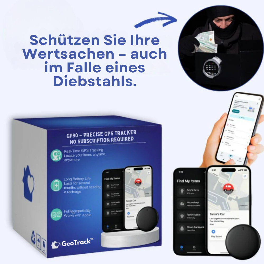 GeoTrack™ GPS Tracker sagen – Genaues Tracking ohne Abonnement