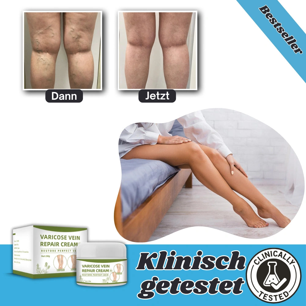 VeinErase™ – Creme | Reduziert sichtbare Krampfadern in 90–150 Tagen