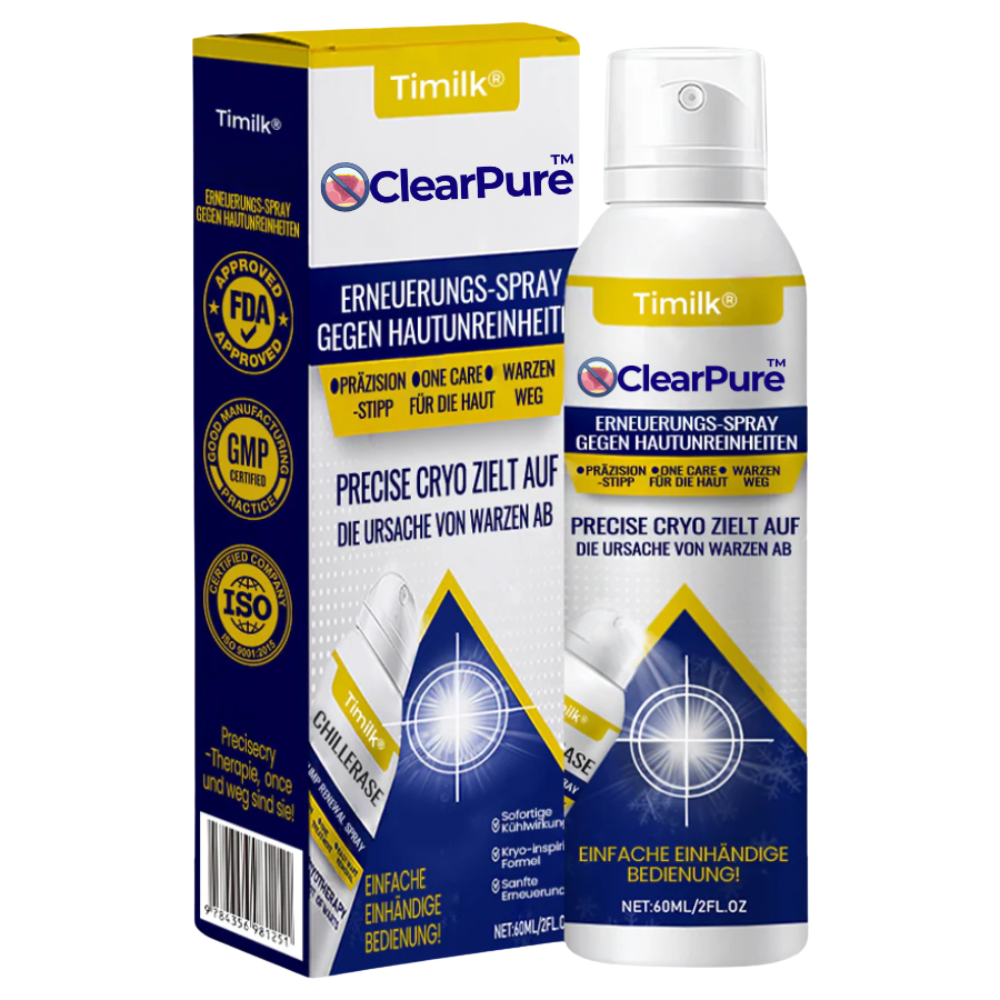ClearPure™ Hautreparaturspray | Zeigen Sie Ihre Haut überall makellos, in nur 7 Tagen!