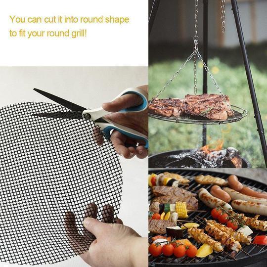 GrillSlick™ - Antihaft-Grillmatte für BBQ-Grill | 2+2 Gratis