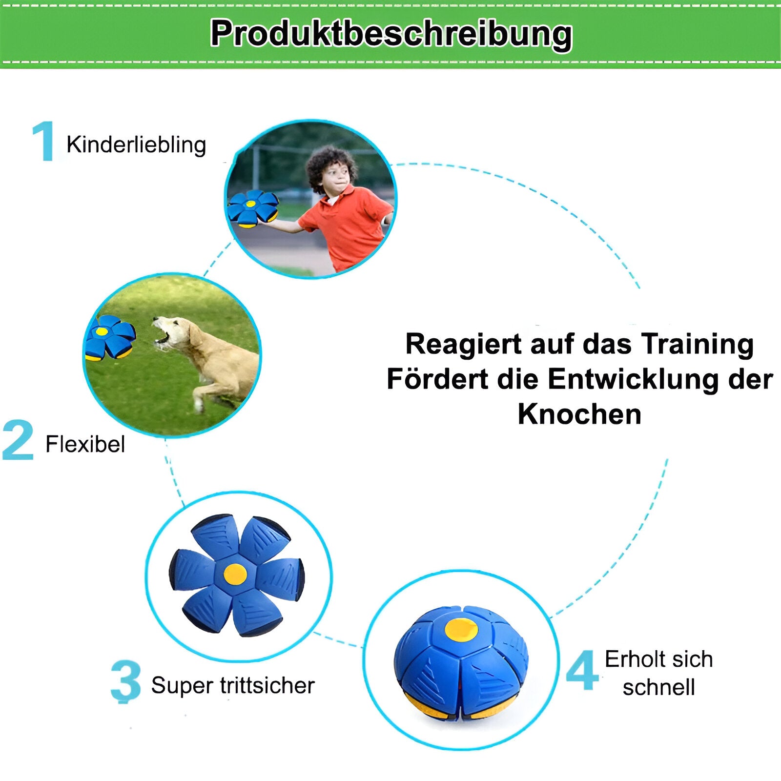 FrisbeeBall™ - Fliegende Untertasse und Ball in einem! | 1+1 GRATIS