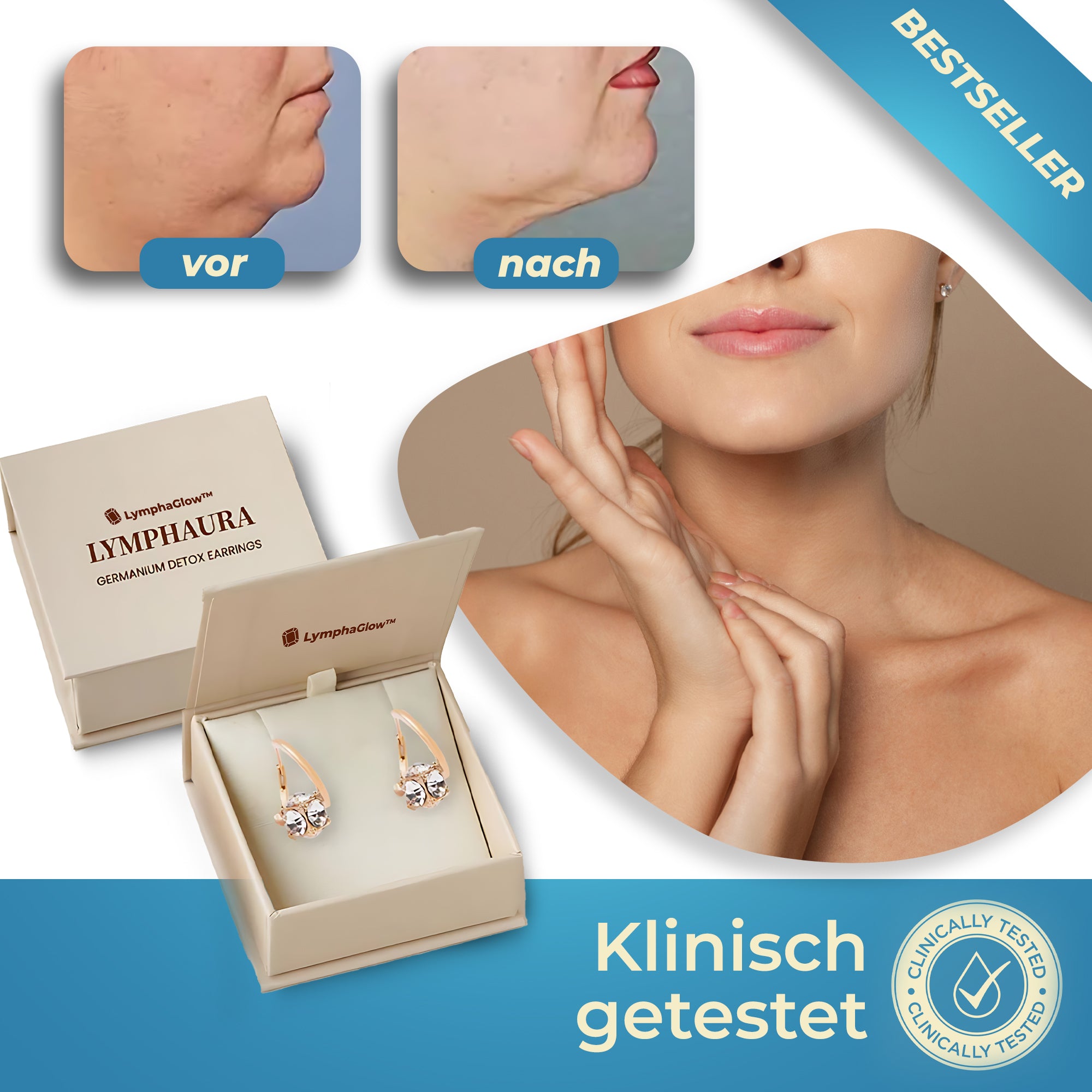 LymphaGlow™ - Detox Ohrringe | Fördert die Lymphgesundheit und natürliche Entgiftung