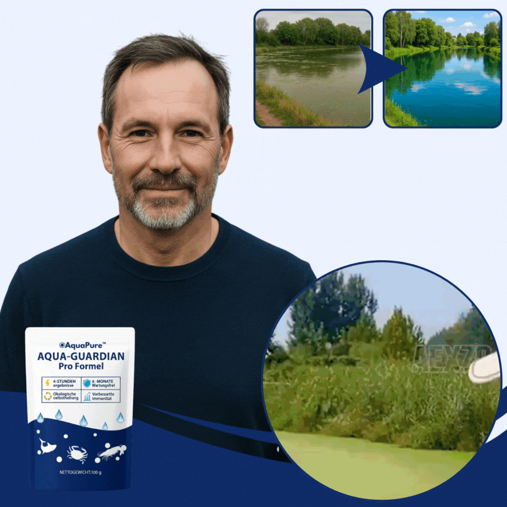 AquaPure™ | Stellt in nur 12 Stunden 95% Klarheit im Wasser wieder her und bringt das Ökosystem ins Gleichgewicht!