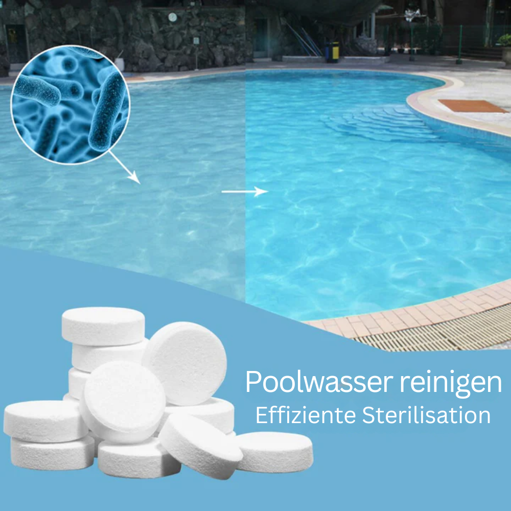 PurePool™ - Schnelle Poolwasser-Reinigungstablette | 38% Rabatt