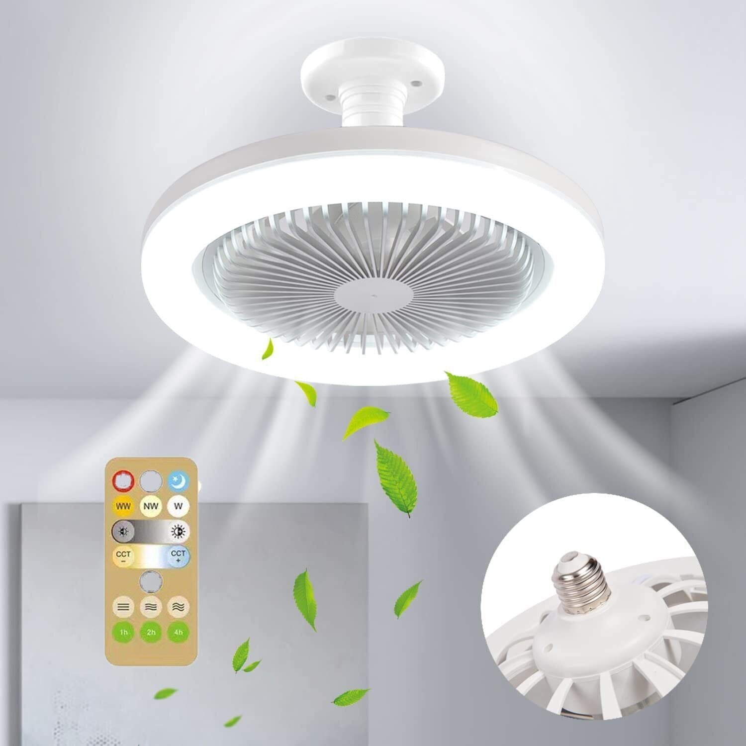 AnemoBulb™ - Ferngesteuerte Deckenventilator-LED-Leuchten | 38% Rabatt