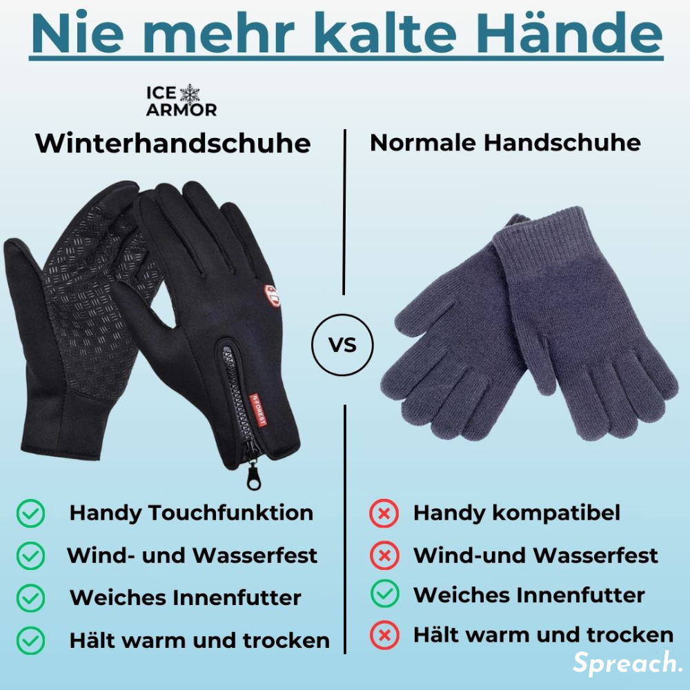 WarmTouch™ - Wasserdichter und warmer, rutschfester Touchscreen-Handschuh | 29% Rabatt