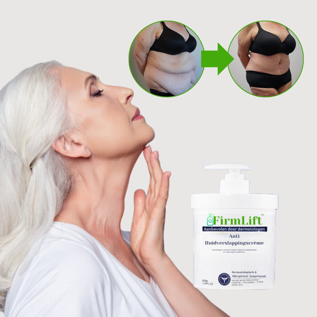 FirmLift™ Creme für schlaffe Haut| Strafft 87 % der Haut in 2 Tagen!