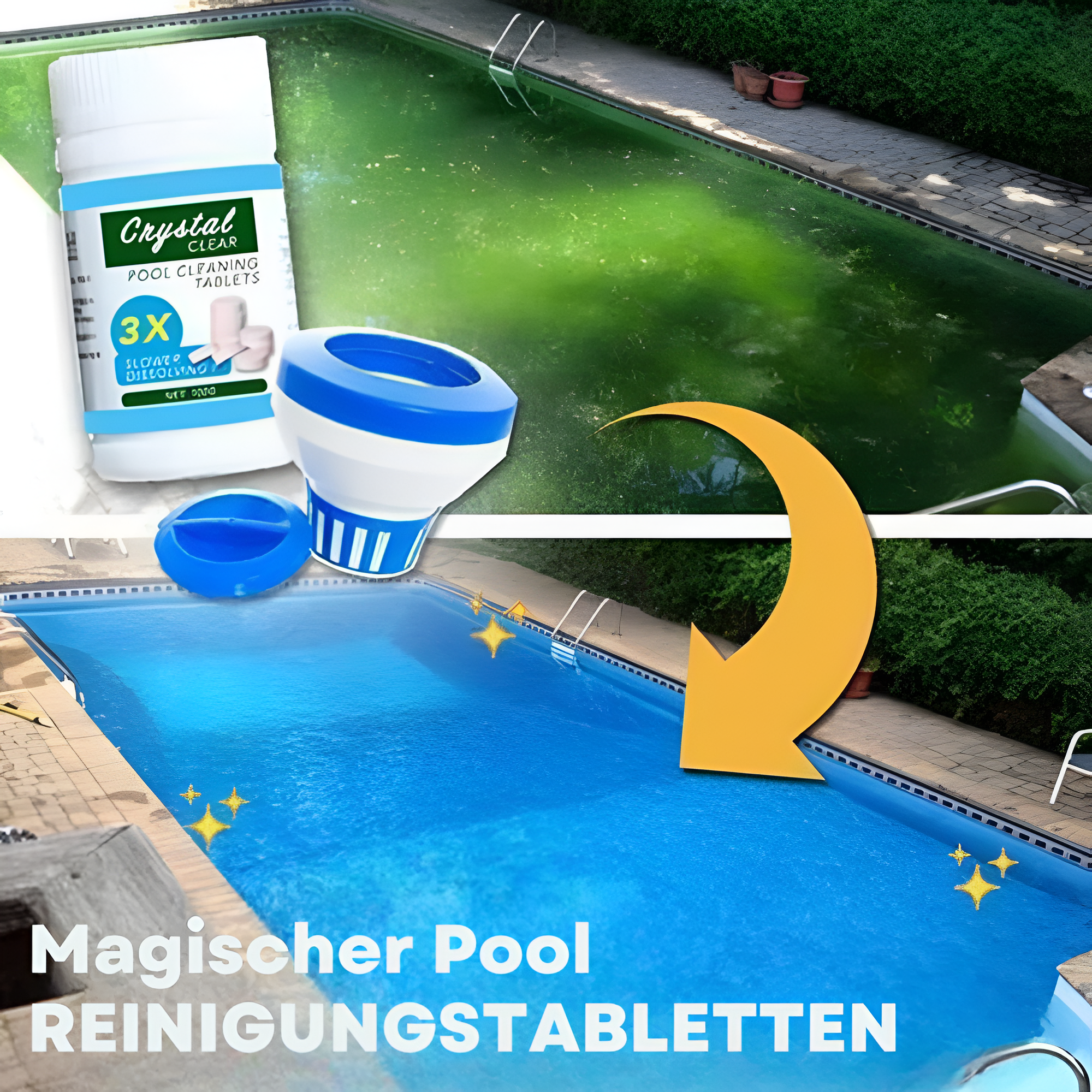 PurePool™ - Schnelle Poolwasser-Reinigungstablette | 38% Rabatt